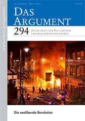 Das Argument 294 : Die neoliberale Revolution  Zeitschrift für Philosophie und Sozialwissenschaften